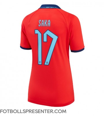 England Bukayo Saka #17 Borta Matchtröja Dam VM 2022 Kortärmad